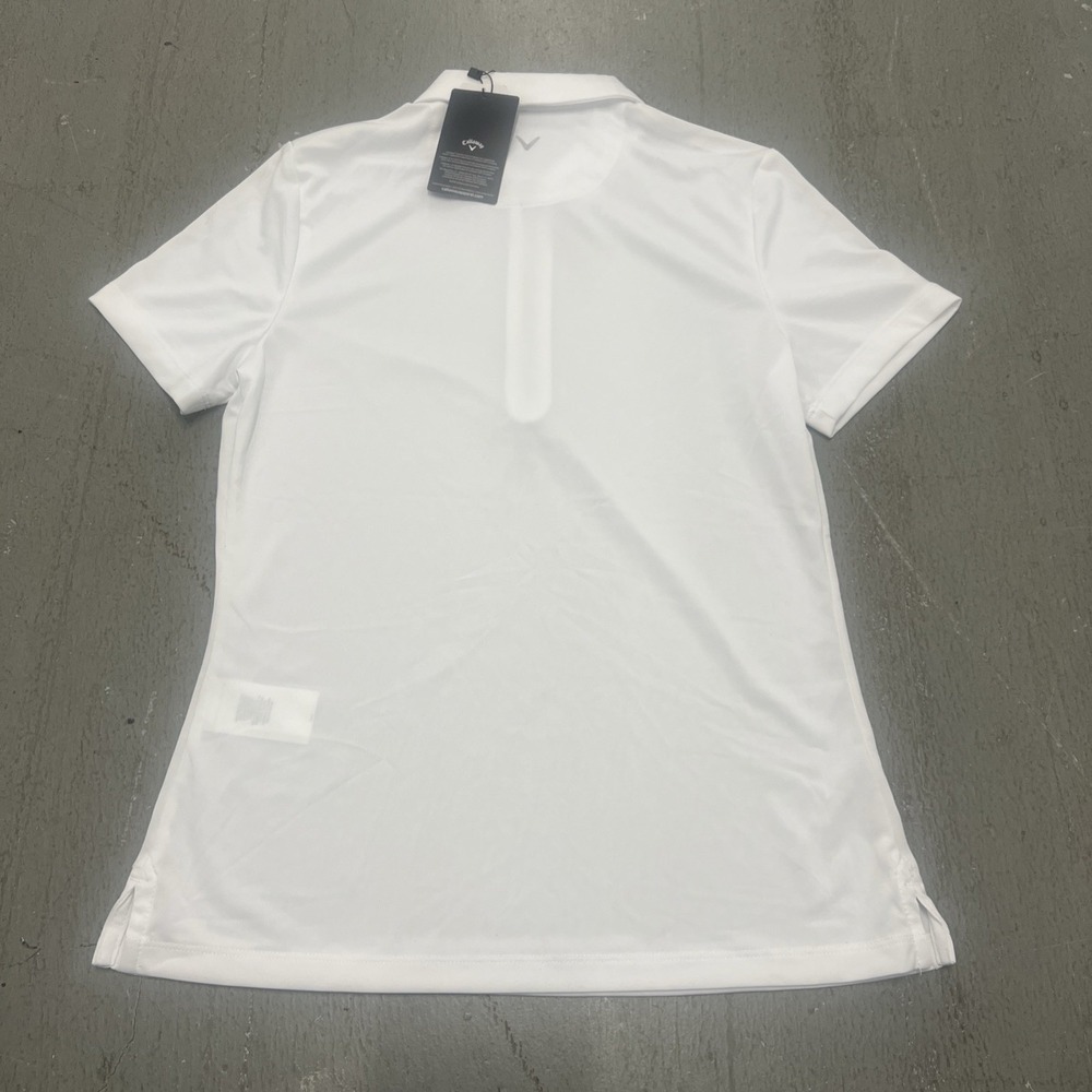 Callaway Opti-Dri Women's White Performance Golf Polo Shirt XS Ladies Premium - Picture 3 of 6